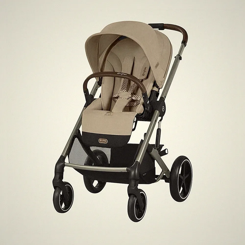 Cybex Kombikinderwagen & Sportwagen beige, Einsitzer, + Schwarze Überzüge dabei
