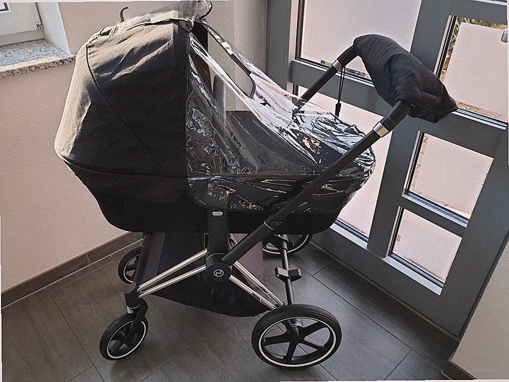 Cybex Platinum Priam Kinderwagen, Schwarz, Inkl. Zubehör