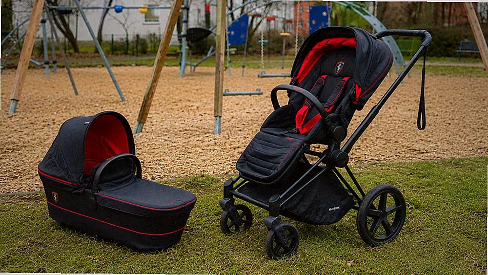 Cybex Priam Ferrari Edition Komplettset Kinderwagen Babywanne Buggy Zubehör