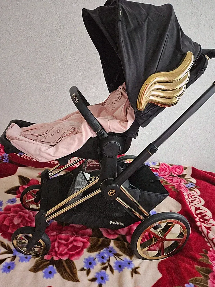 Cybex Priam Jeremy Scott Goldene Flügel TOP ZUSTAND