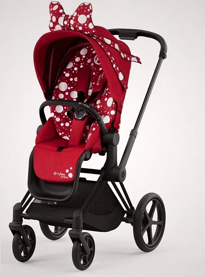 Cybex Priam Platinum Jeremy Scott Petticoat Red + viel Zubehör
