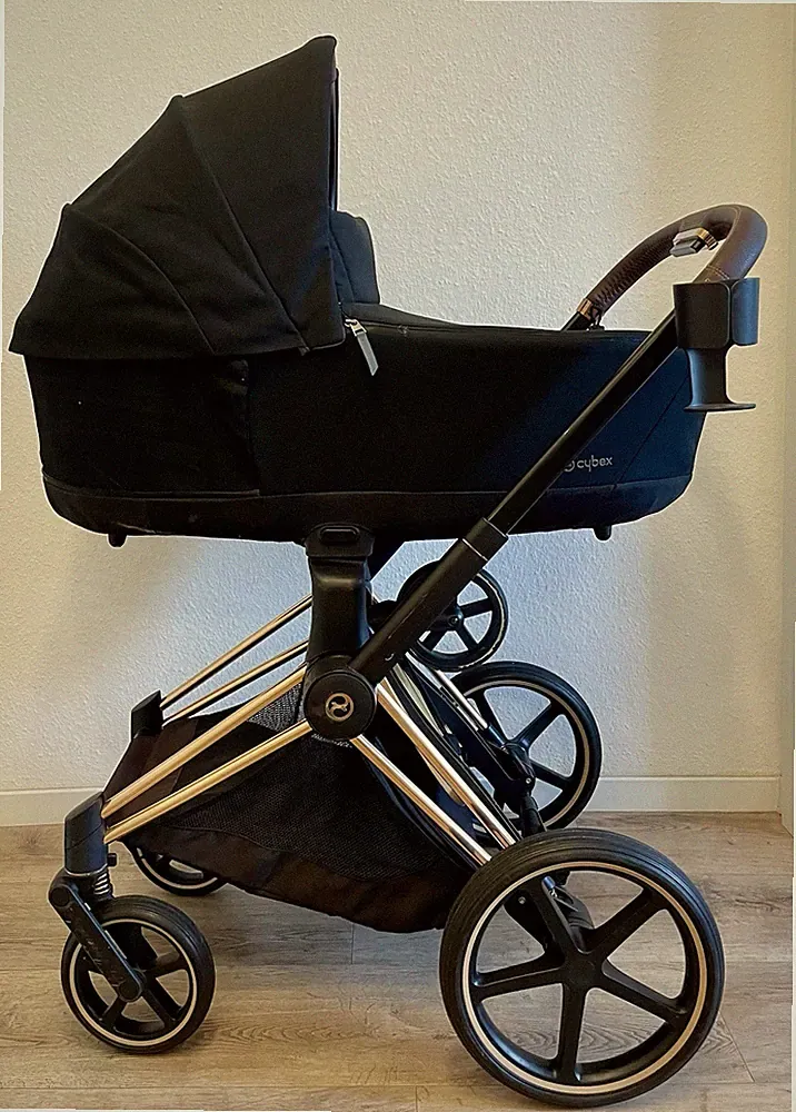 Cybex PRIAM Roségold (2023) + Cloud T i-Size + Zubehör – Komplett-Set