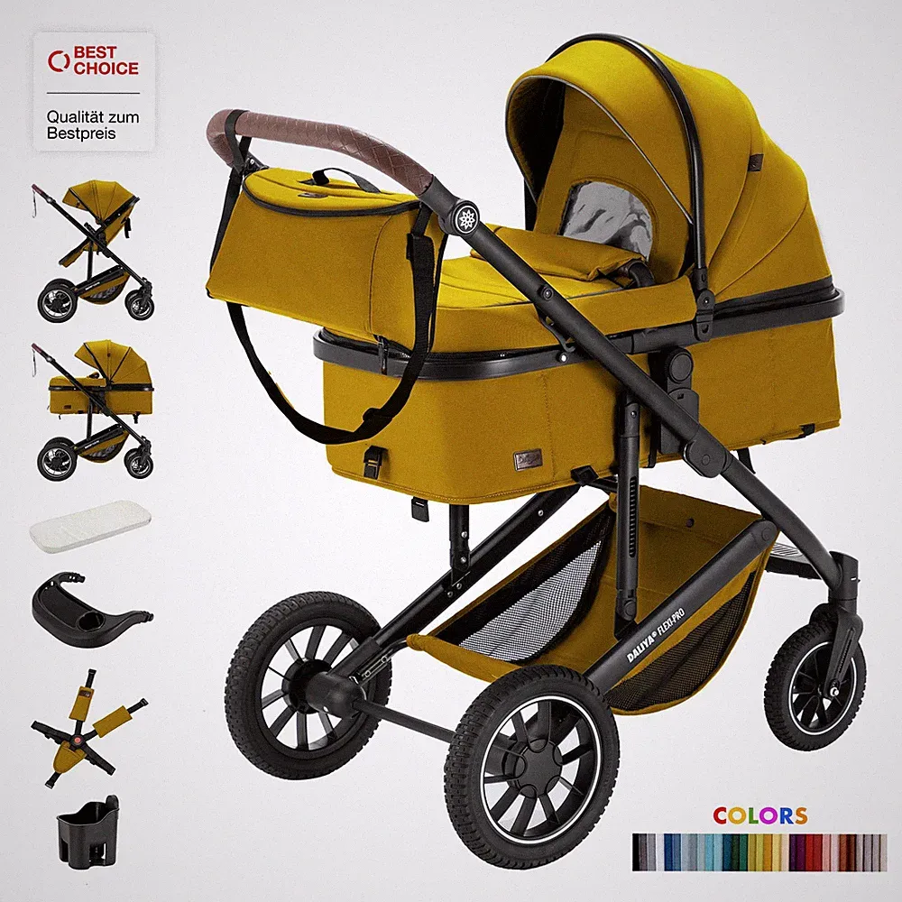Daliya® FLEXI-PRO 2in1 Kombikinderwagen Buggy umstellbar Reisekinderwagen
