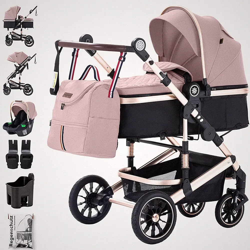 Daliya® NEOMOVE 3in1 Kinderwagen Buggy Babyschale XXL-Set