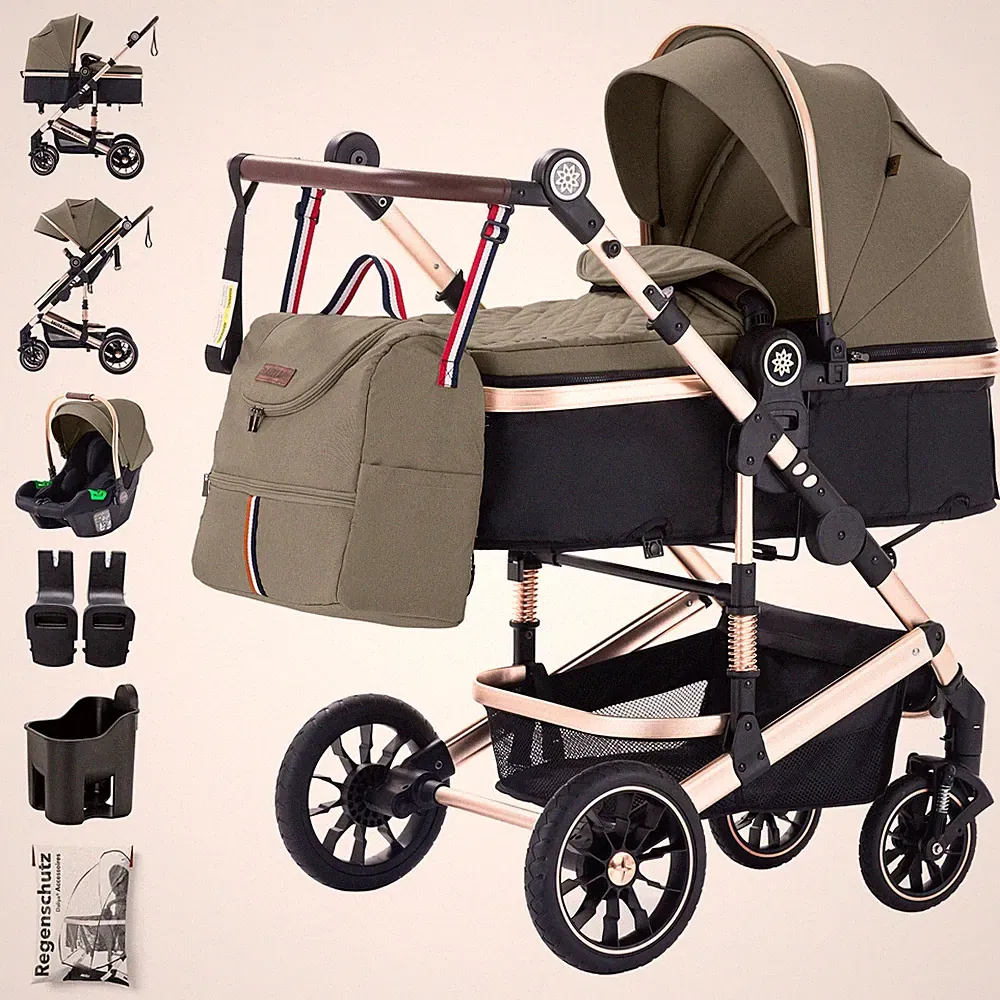 Daliya® NEOMOVE 3in1 Kinderwagen Buggy Babyschale XXL-Set