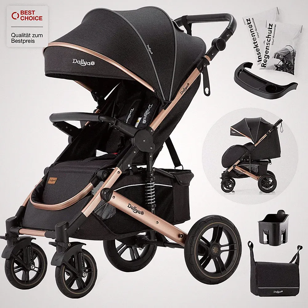 Daliya® RAPIDY Buggy Kinderwagen 0-36 Monate Sitzposition Liegeposition bis 22kg