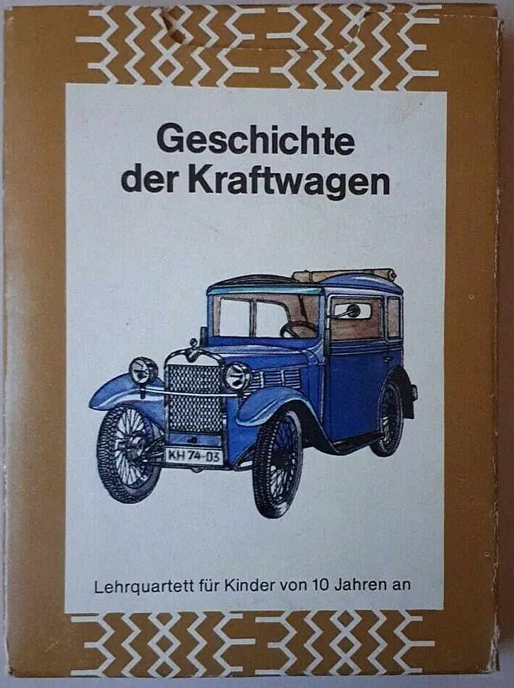 DDR Quartett - Geschichte der Kraftwagen Kartenspiel