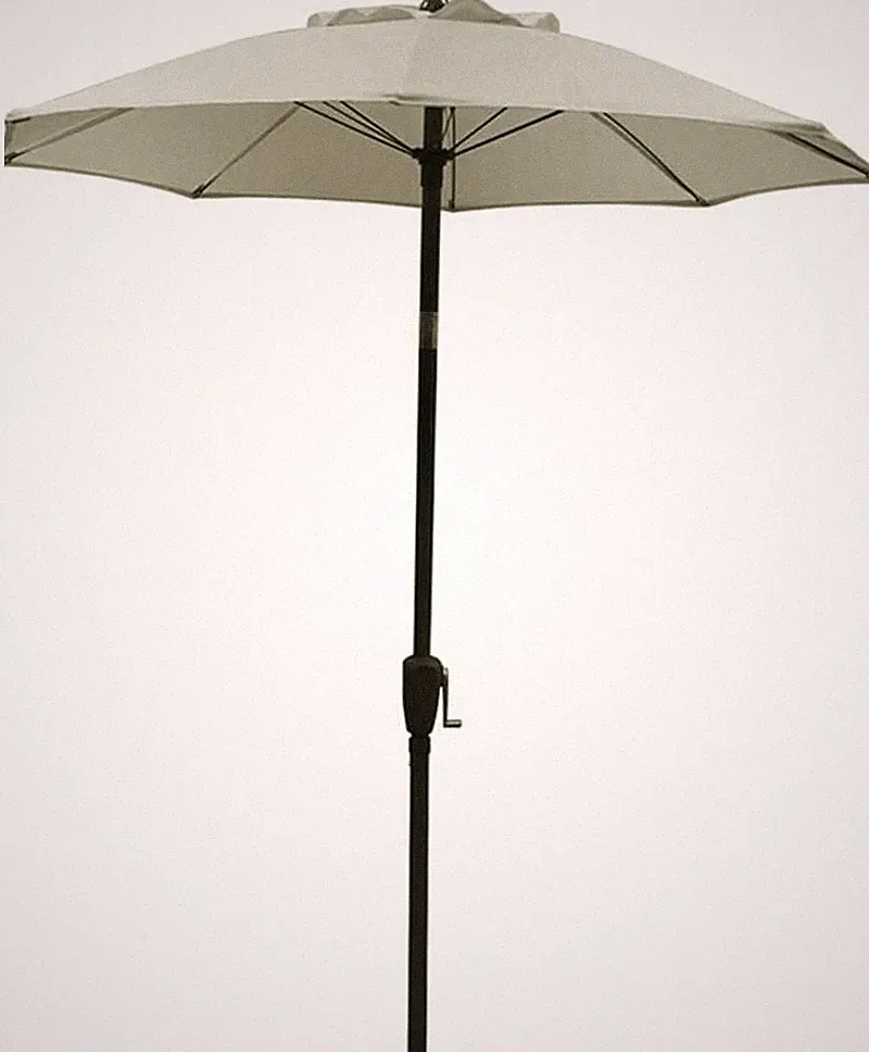 Dehner Sonnenschirm Vido, Ø 150 Cm, Aluminium/Polyester, Creme, Klein