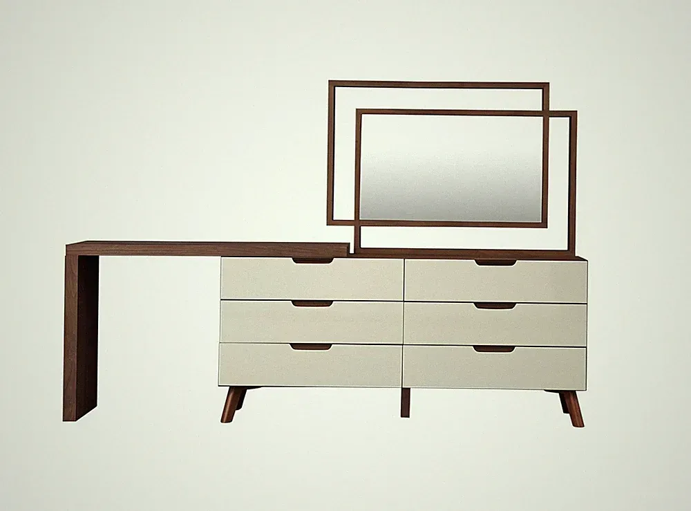 Designer Kommode Anrichte Side Low Board Schrank Wohn Zimmer Holz Luxus Regal