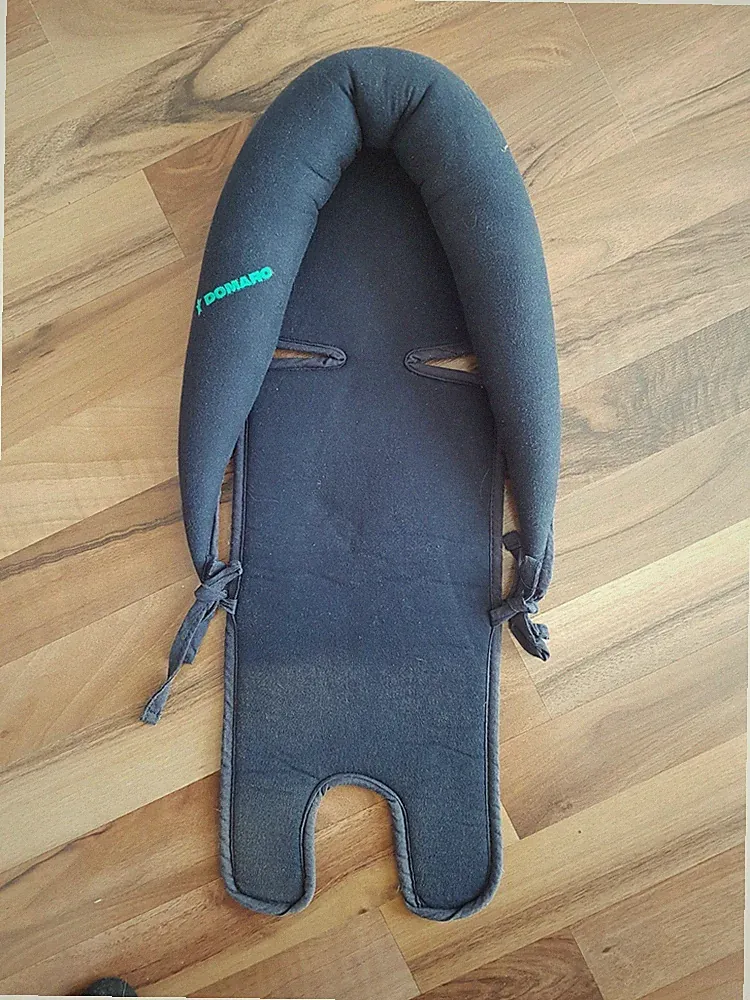 Domaro Sitzverkleinerer dunkelblau grün für Babyschale Autositz Kinderwagen Top