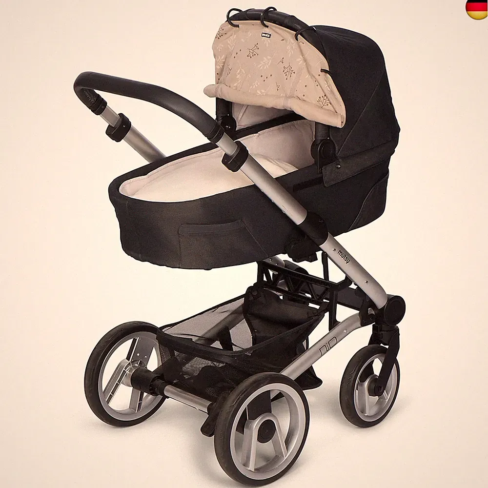 Dooky - Sonnenschutz für Kinderwagen, Buggy & Babyschale - Beige mit