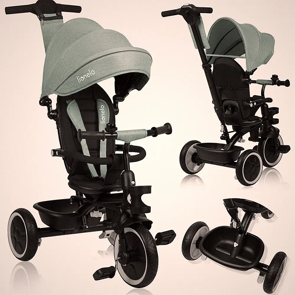 Dreirad und Kinderwagen Lionelo Berry bis 25 kg Dreirad 360° drehbarer Sitz