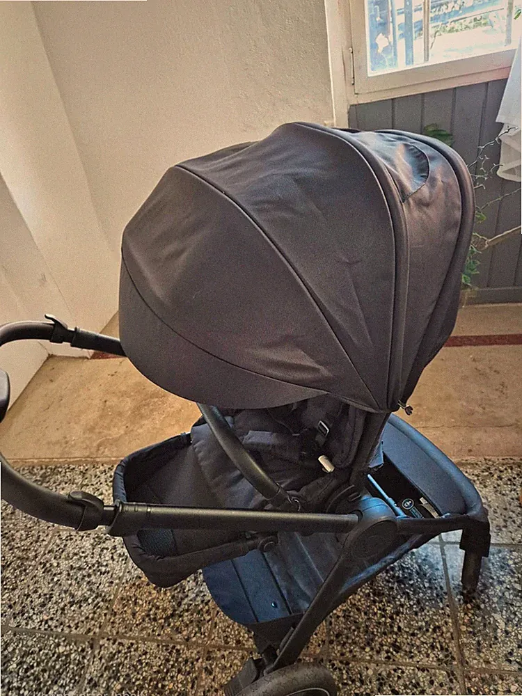E&E Kombikinderwagen Sportwagen mit Sitzaufsatz & Babywanne, Schwarz