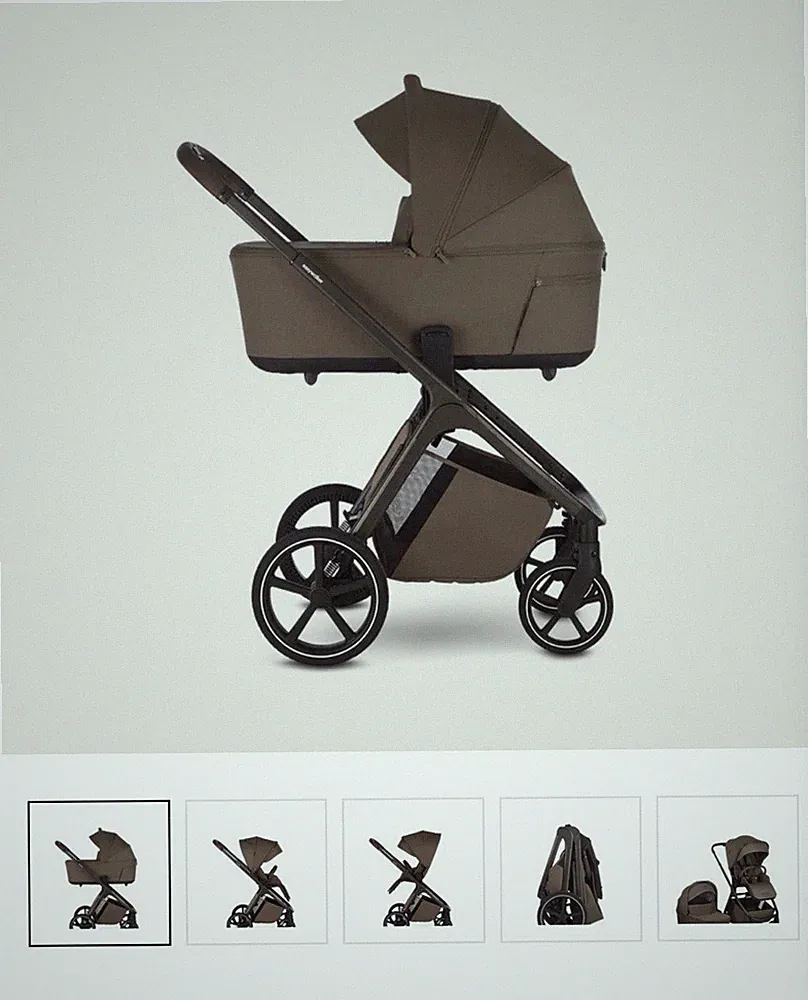 Easywalker Zoey GO Kombikinderwagen & Sportwagen faltbar, verstellbar, Braun