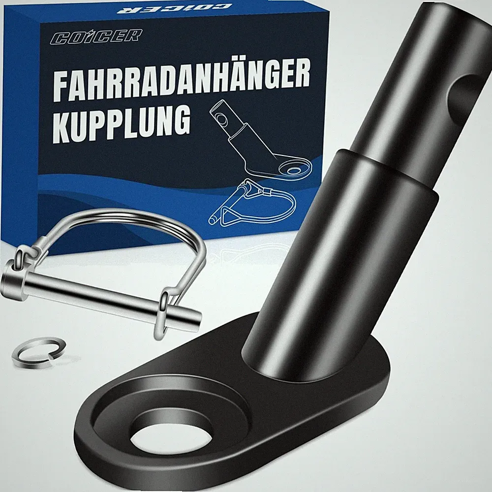 Einfach zu installierende Anhängerkupplung für Fahrräder – bis 45 kg belastbar