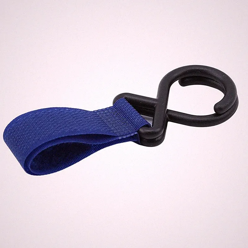 Einkaufshakenhalter, Kletthaken für Kinderwagentasche, Marineblau