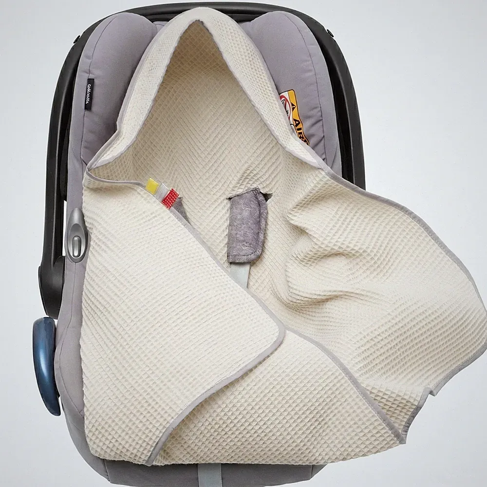 Einschlagdecke Babyschale Sommer für Maxi Cosi & Kinderwagen, 100% Baumwolle