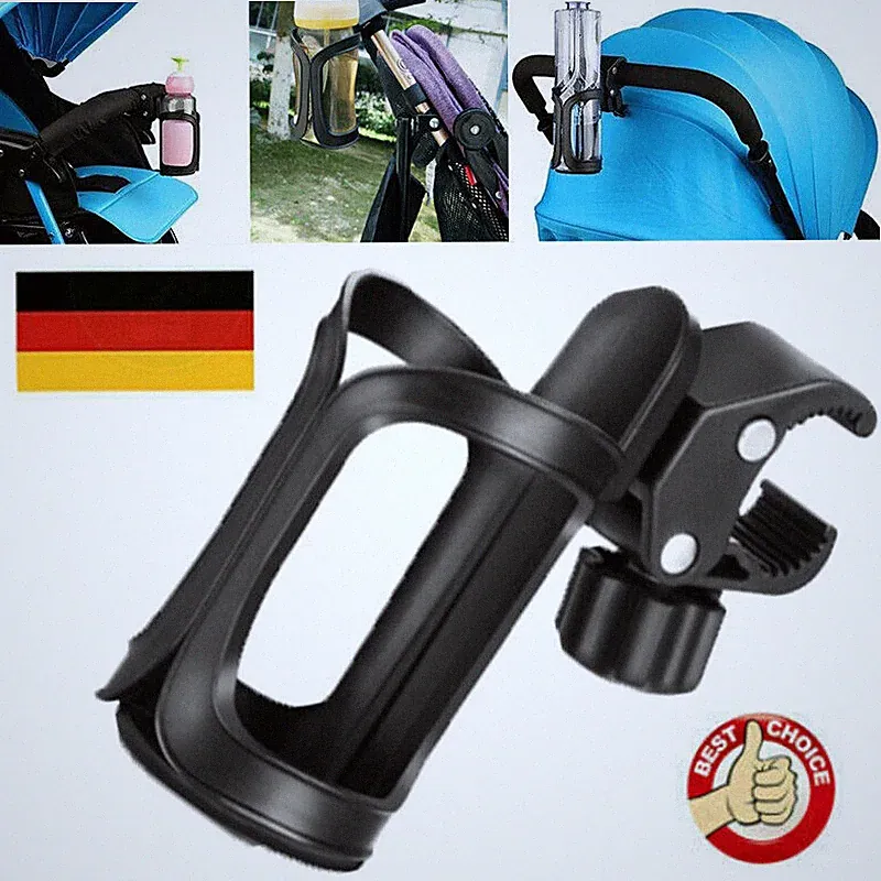 Einstellbar Becherhalter Flaschenhalter für Rollator Rollstuhl Kinderwagen