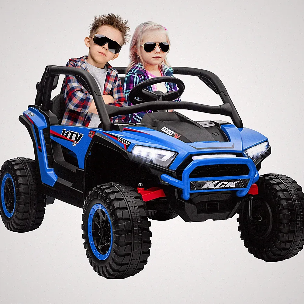 Elektro Kinderauto, Geländewagen mit 2,4G Fernbedienung, 5-7 km/h für 3-8 Jahre