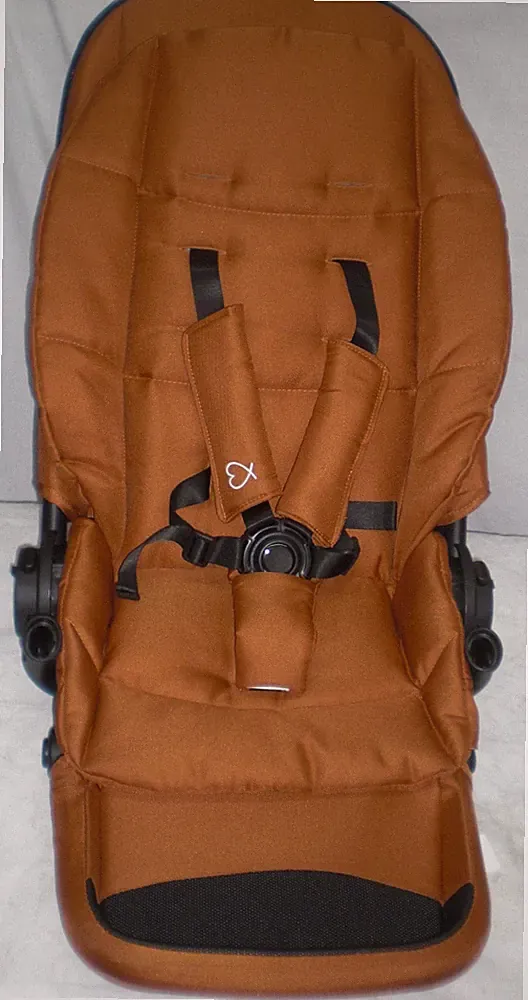 ELSA & EMIL Buggy Kinderwagen Aufsatz Kinderbuggy Fuchsrot mit Beinablage Neu
