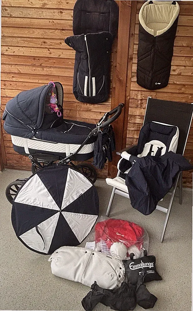 Emmaljunga City Cross Edge Mondial London Kinderwagen Retro Komplettausstattung