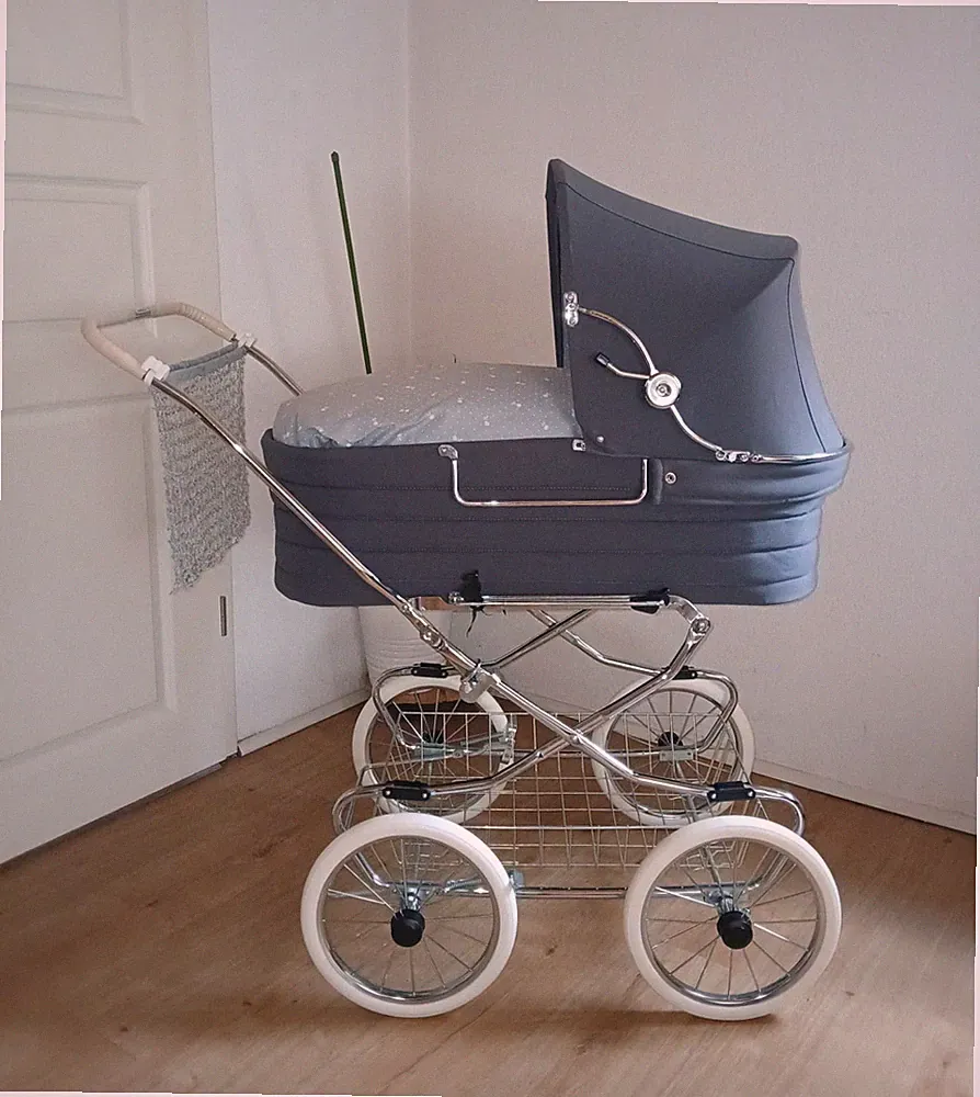 Emmaljunga Classic Retro Kombi Kinderwagen org. 80er Jahre NEUwertig! XL Paket