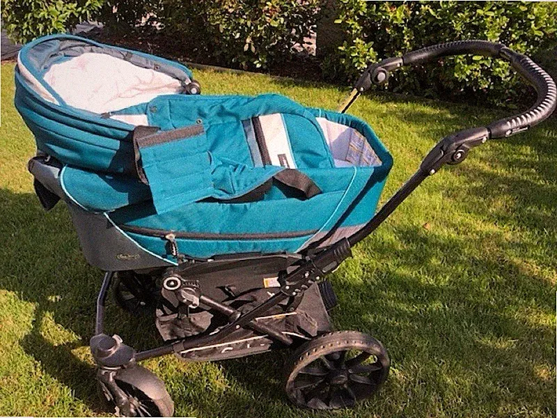 Emmaljunga Kinderwagen Nitro mit Babywanne Sportaufsatz Buggy und Zubehör