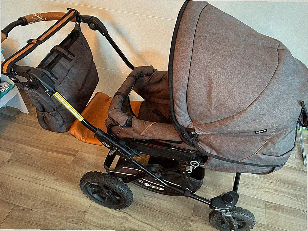 Emmaljunga Kombikinderwagen – Sportwagen + Babywanne + Wickeltasc