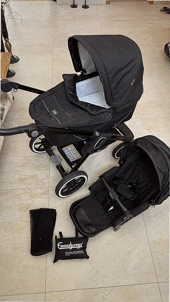 Emmaljunga NXT90 Black Kinderwagen Buggy Schwarz Top Zustand