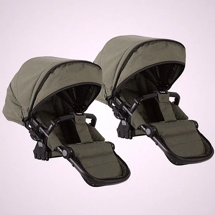 Emmaljunga Sitz NXT Twin Classic Olive Zwillingsaufsatz Kinderwagenau - Neu