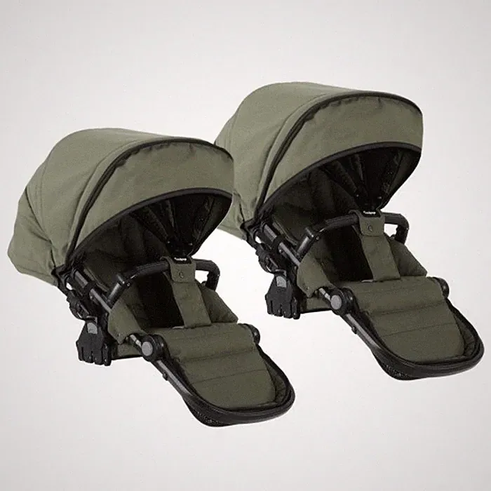 Emmaljunga Sitz NXT Twin Classic Olive Zwillingsaufsatz Kinderwagenau - Neu
