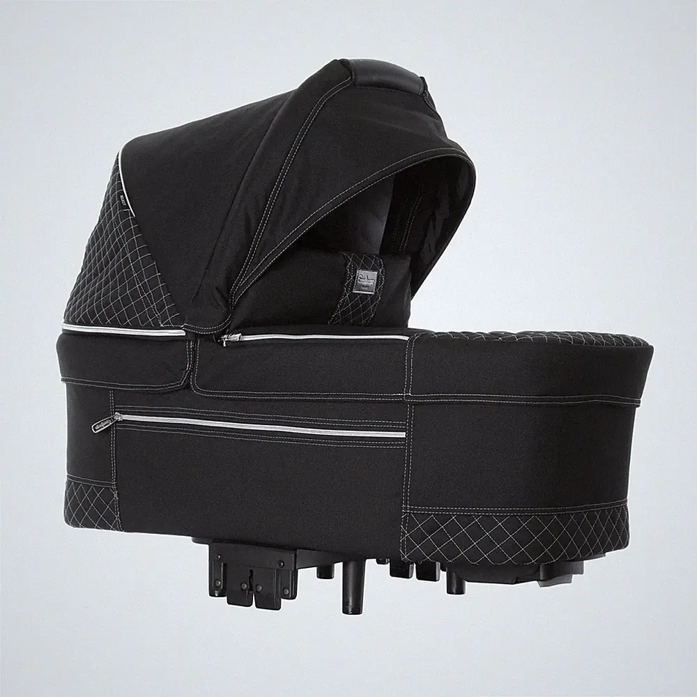 Emmaljunga Tragewanne NXT De Luxe Kinderwagenaufsatz Crystal Black - Wie Neu