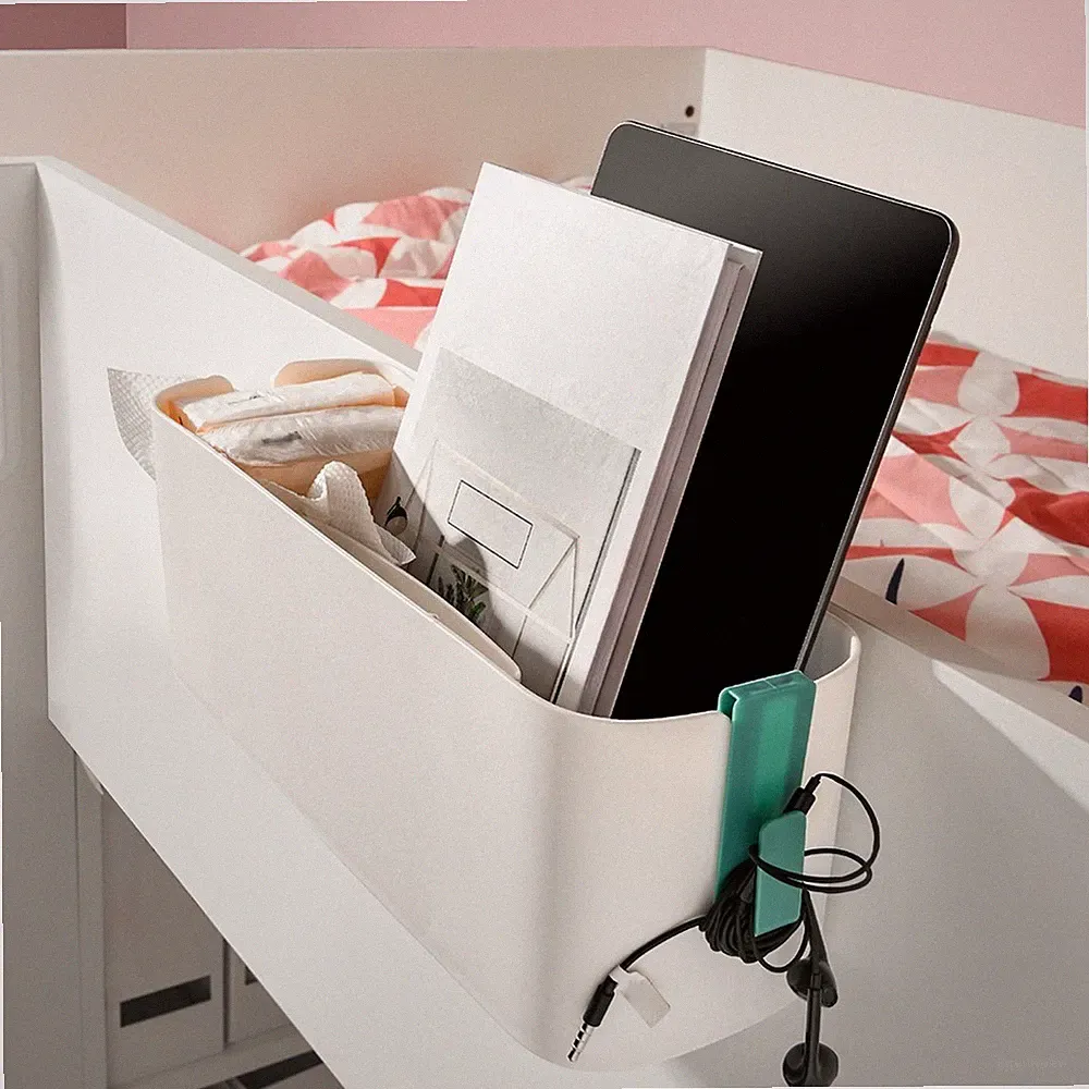 Etagenbett -Nacht Hanging Organizer Kinderwagen Trenner Loft Bunk Rail