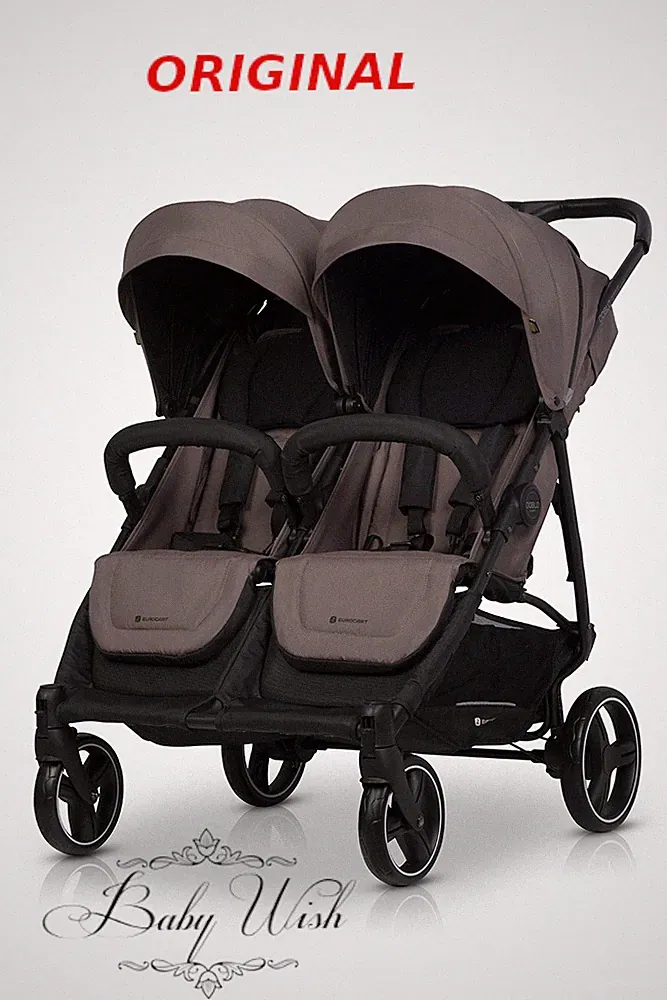 EUROCART Doble Doppel Buggy Kinderwagen für Zwei Kinder + Trageschale