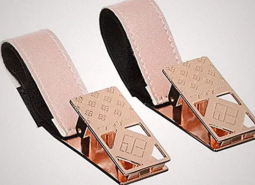 expjapon Deckenclips PKG - Kinderwagen aus Kunstleder und Metall in Pearl Pink
