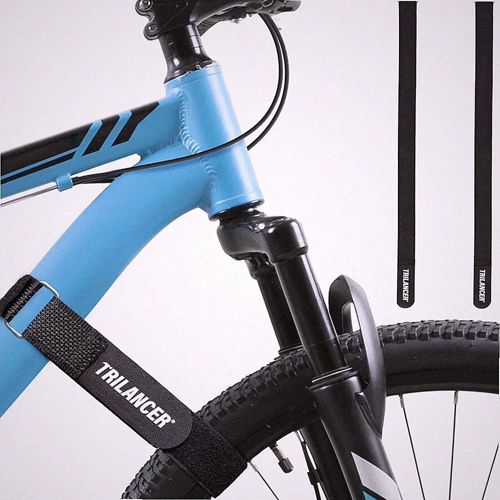 Extra lange verstellbare Fahrradträgergurte 75 cm - Silikon Anti-Rutsch-Design