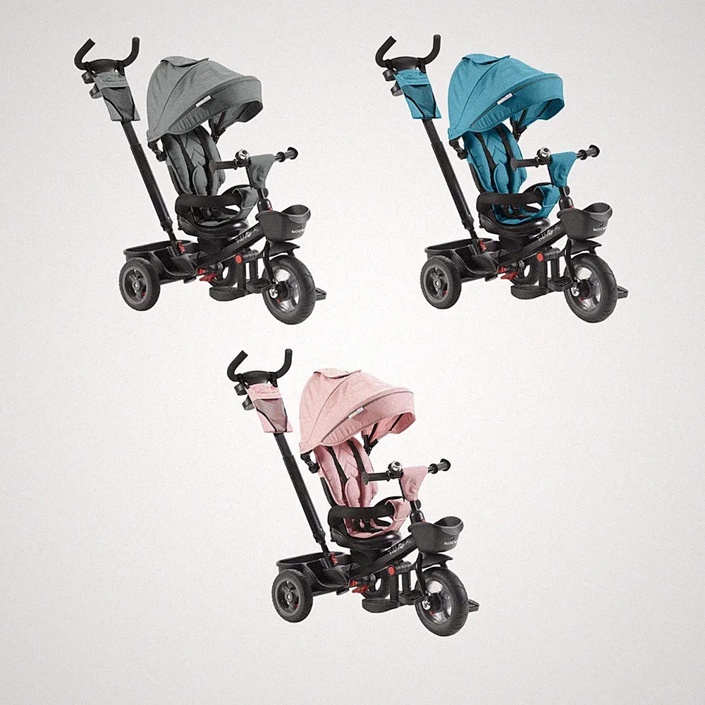 FableKids® Dreirad 5in1 Kinderdreirad Kinder Lenkstange Fahrrad Baby Kinderwagen