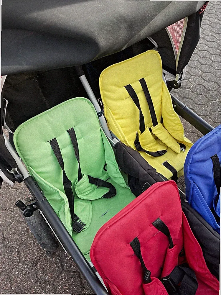 Fabulous 4-Sitzer Buggy faltbar, Sonnendach, 5-Punkt-Gurt, mehrfarbig