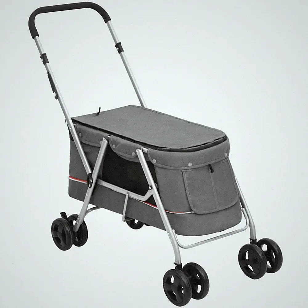 Faltbarer Hundebuggy aus Leinenstoff, Modell 100X