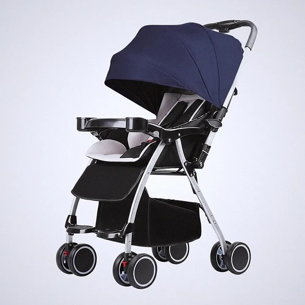 Faltbarer Reisebuggy Leichtgewicht wendbarer Pushchair Stoßdämpfung an 4 Rädern