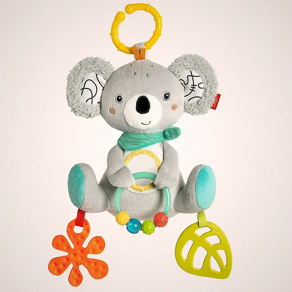 Fehn Activity-Koala Babyspielzeug Kinderwagen/Bett/Babyschale ab 3 Monaten