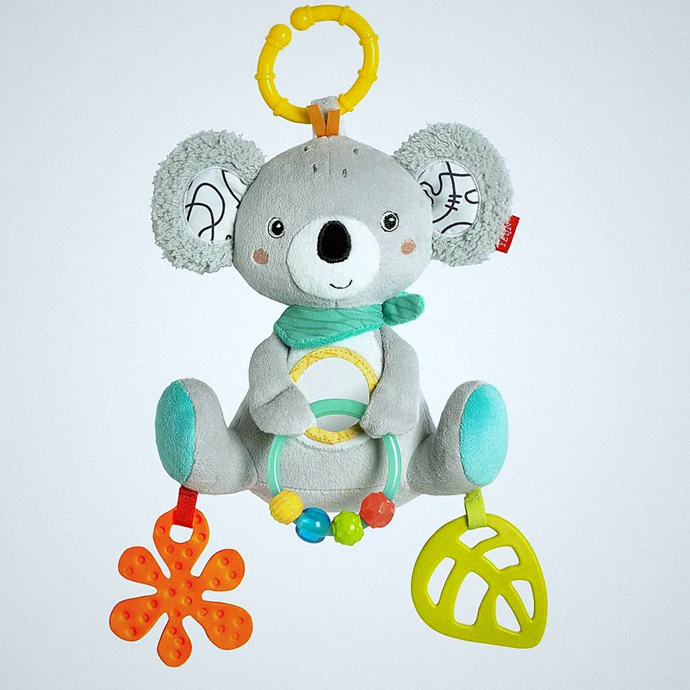 Fehn Activity-Koala Babyspielzeug Kinderwagen/Bett/Babyschale ab 3 Monaten
