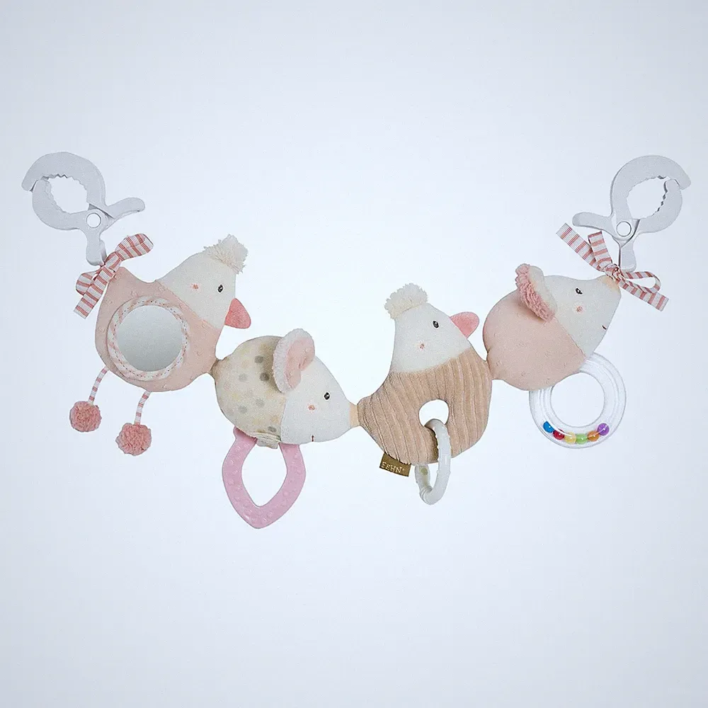 Fehn Kinderwagenkette Feehnland, Babyspielzeug Mit Rassel Und 2 Klemmen | Flexib