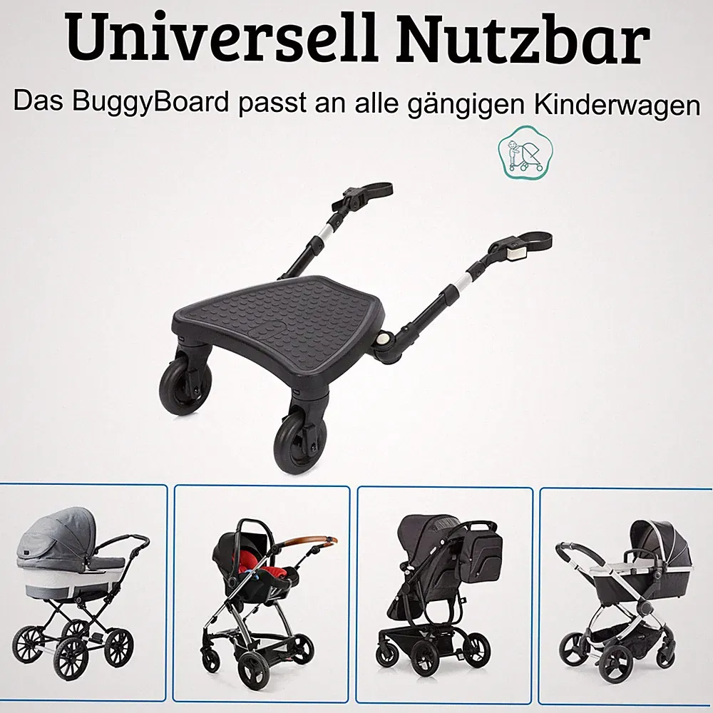 Fillikid Filliboard Wide Buggy Kiddy Board + Zusatzsitz Kinderwagen Trittbrett