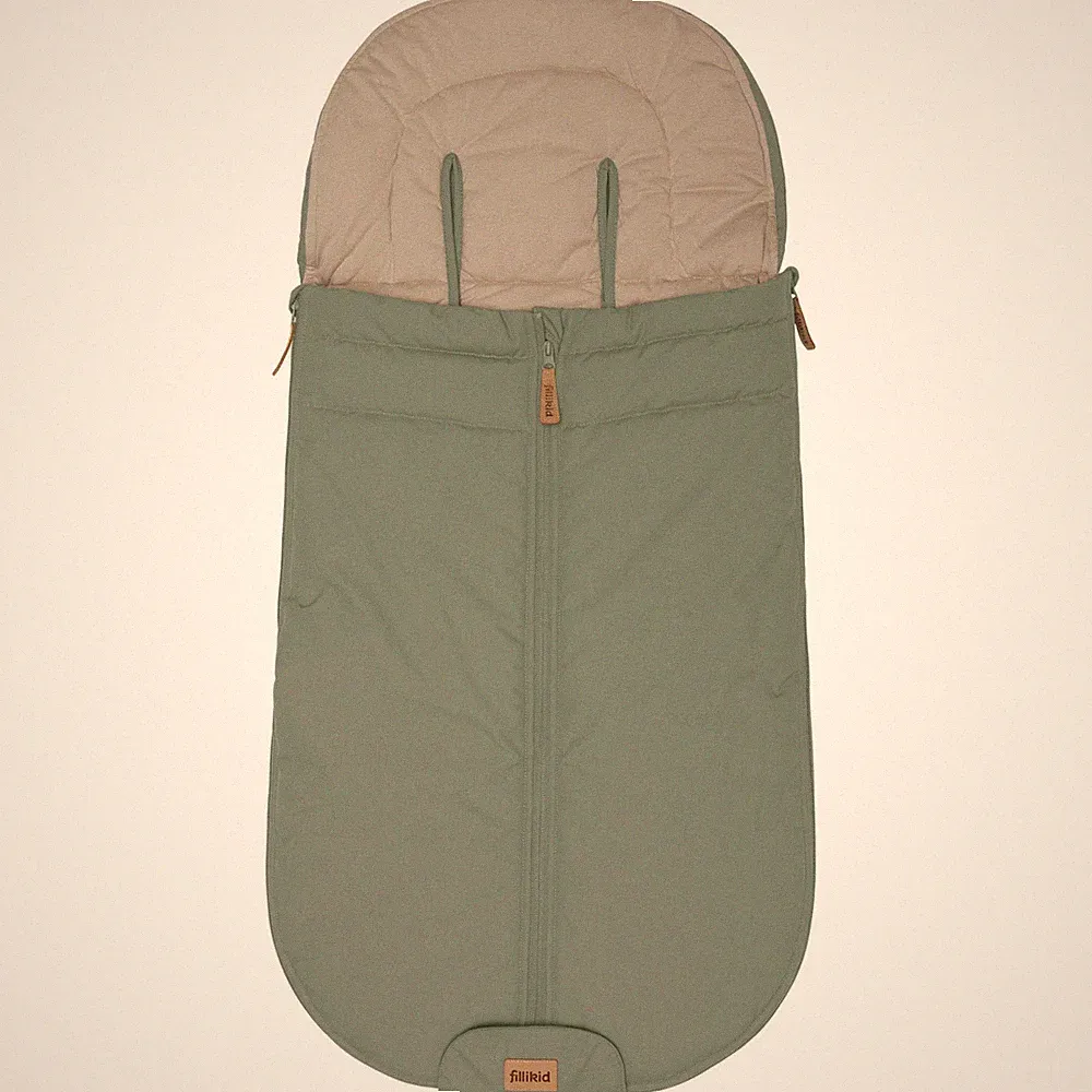 Fillikid Fußsack Sommer Light Trend 95x48 cm Salbei Fußsack Kinderwagen Buggy