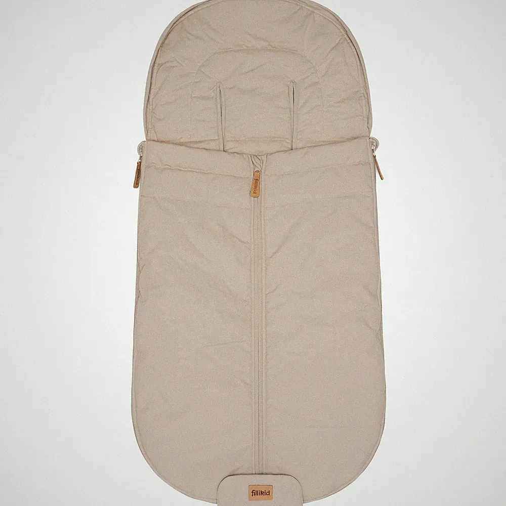 Fillikid Fußsack Sommer Light Trend 95x48 cm Sand Fußsack Kinderwagen Buggy