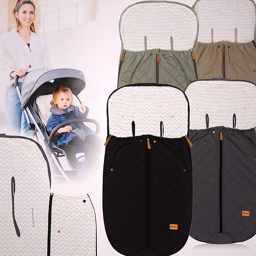 FILLIKID Fußsack Sommerfußsack mit Baumwoll-Jersey Kinderwagen Buggy Baby Kinder