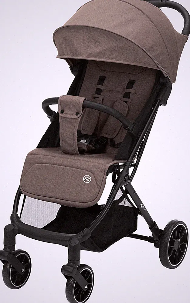 FILLIKID Kinder-Buggy Fill Rover Taupe mit Trollyfunktion