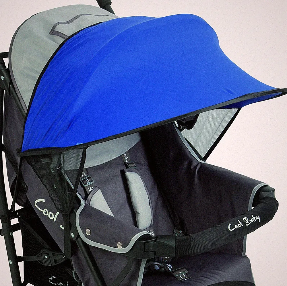fillikid Sonnenschutz Optima Rot 50+ UV Universal Sonnenschutz Kinderwagen BLAU*