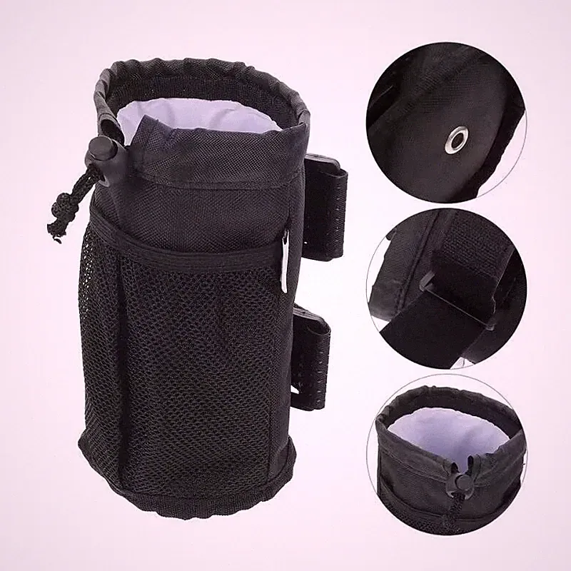 Flaschenhalter Fahrradtasche Kinderwagen Lenkertasche Trinkflasche Organizer 1x